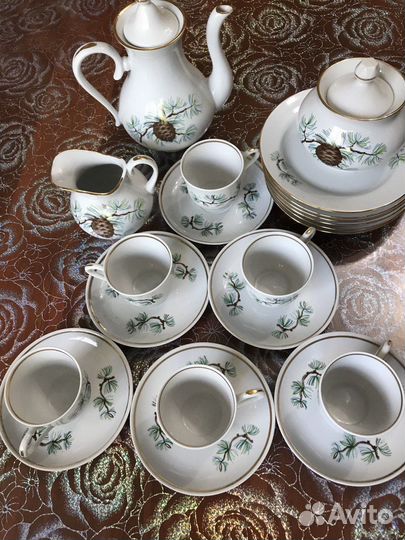 Кофейный сервиз фарфор СССР