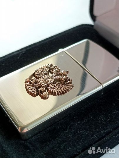 Zippo 1500 Slim Sterling Silver Au 750 Ag 925