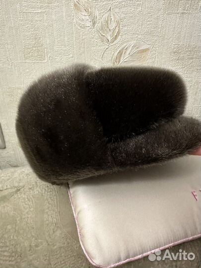 Меховая Мужская шапка нерпа