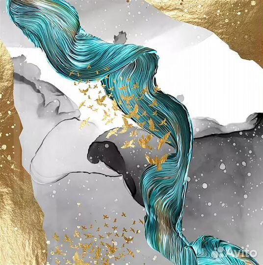 Картина маслом на холсте ручная работа абстракция