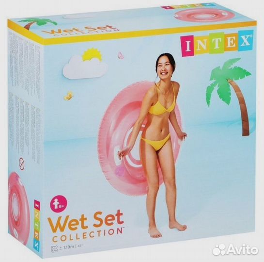 Надувные круги Intex разных размеров и форм