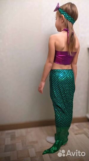 Костюм Русалочки. Детский хвост русалки. Прокат