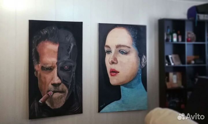 Уникальные картины маслом на больших холстах