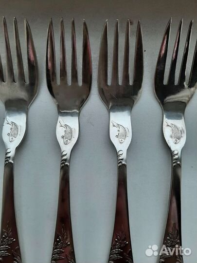 Вилки для рыбы мельхиор-4шт. зиш