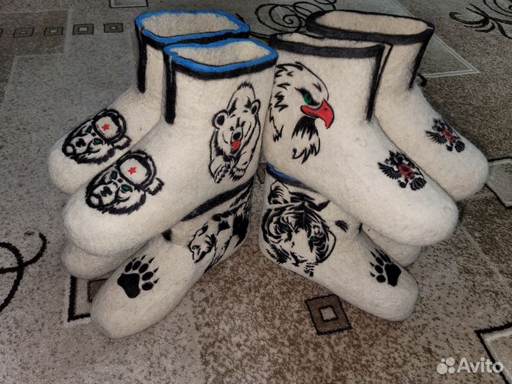 Чуни,валенки мужские белые