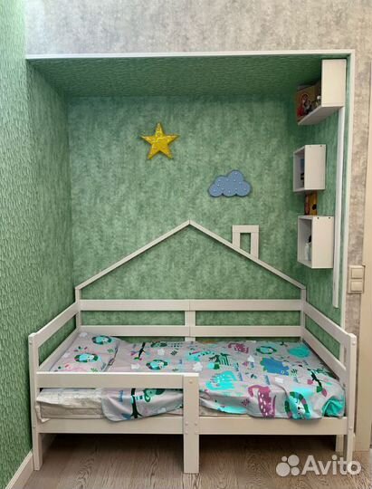 Кроватка с бортиком Терем Инк берёза детская