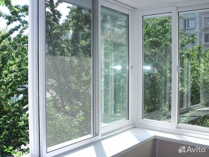 Алюминиевые раздвижные окна под ключ