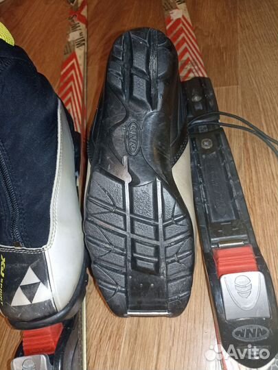 Лыжи с ботинками Fischer пластиковые 150