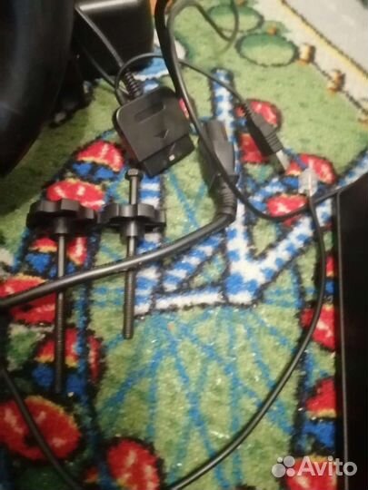 Игровой руль с педалями и коробкой передач