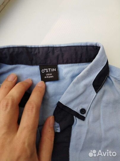 Стильная рубашка на мальчика 13-15 лет