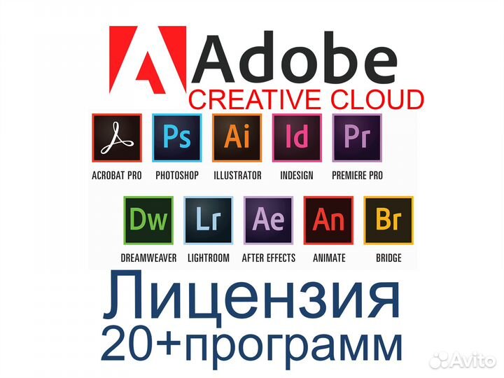 Adobe Creative Cloud подписка лицензия