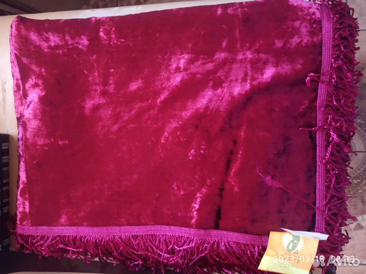 Плюш. Плюшевая скатерть. Покрывало. СССР. Винтаж