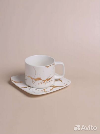 Чашка с блюдцем фарфор чайная пара