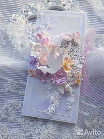 Свадебная открытка (денежный конверт)