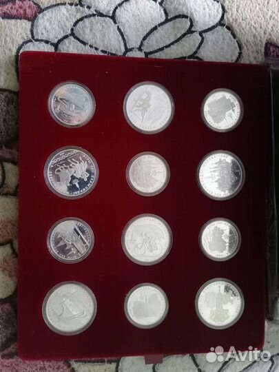 Набор монет олимпиада 80 серебро