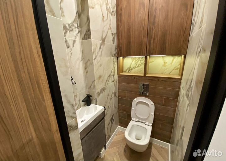 Ремонт ванной комнаты под ключ Ремонт санузла