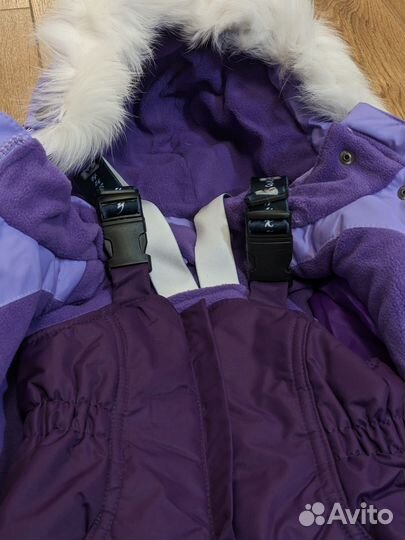 Зимний костюм на девочку фиолетовый 116
