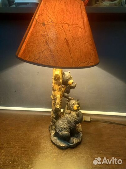 Лампа настольная медвежата