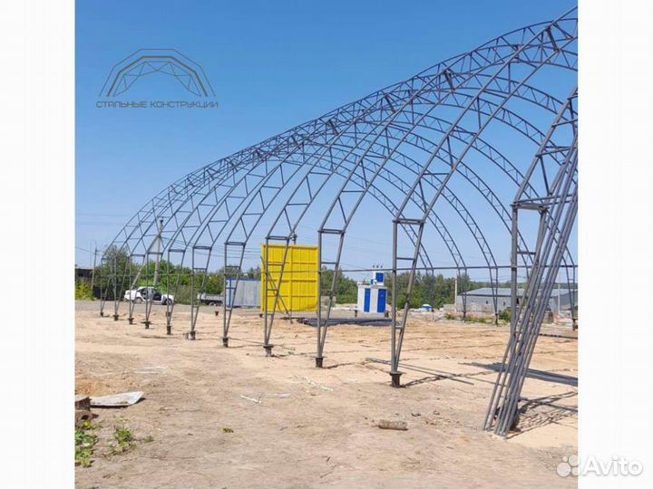 Арочный ангар тип «В» 15х30м. Тип В