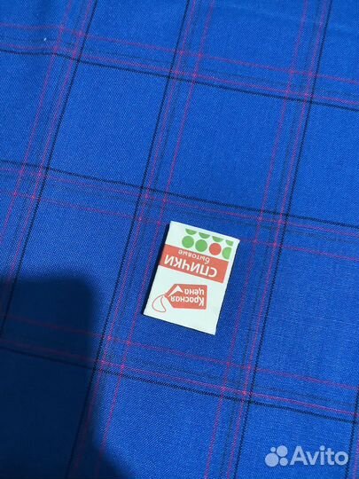 Ткань шотландка времен СССР