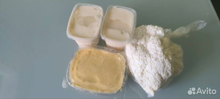 Деревенский творог, сметана, масло