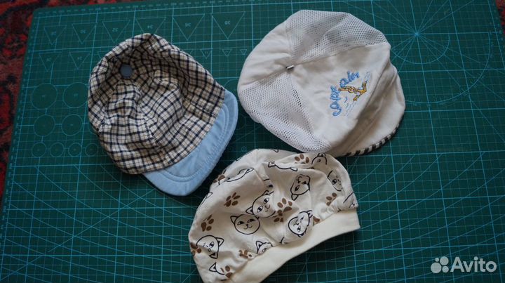 Шапочки на малыша до года