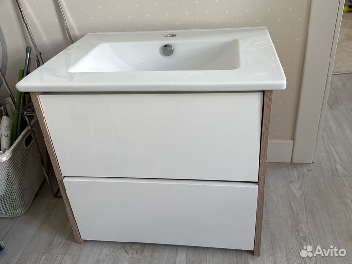 Тумба для ванной 2 ящика sanita lux