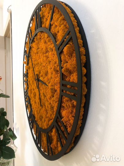 Часы со мхом