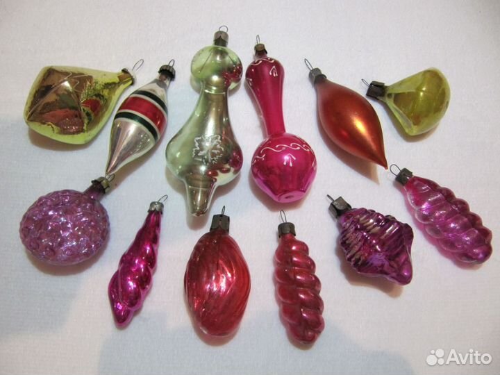 Ёлочные игрушки СССР редкие, большое количество