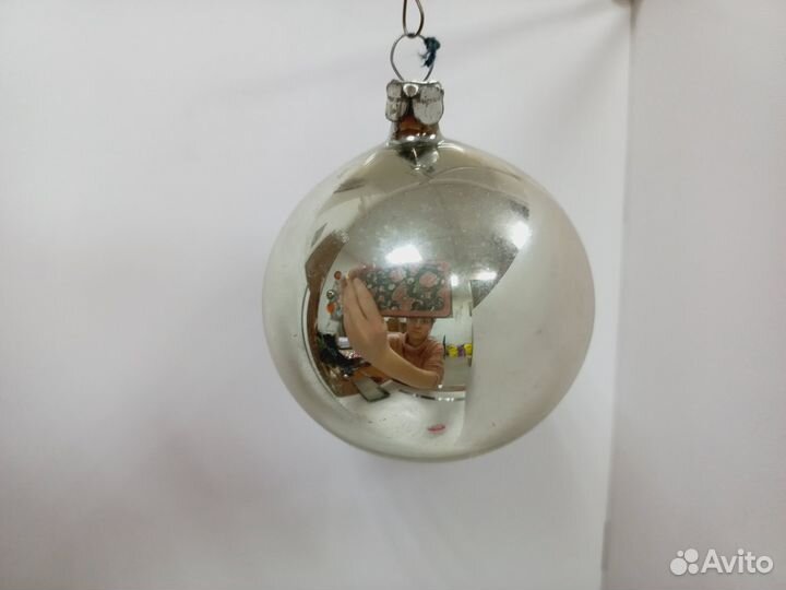 Набор елочных игрушек Прожектор с розовой декором