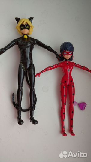 Шарнирные фигурки Леди Баг и Супер-кот Miraculous