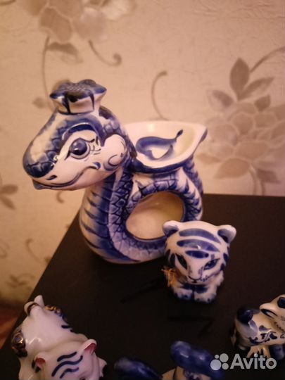 Фигурки гжель СССР