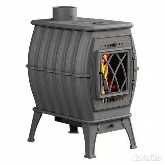 Печь-камин прометалл Бахта (Чёрный)