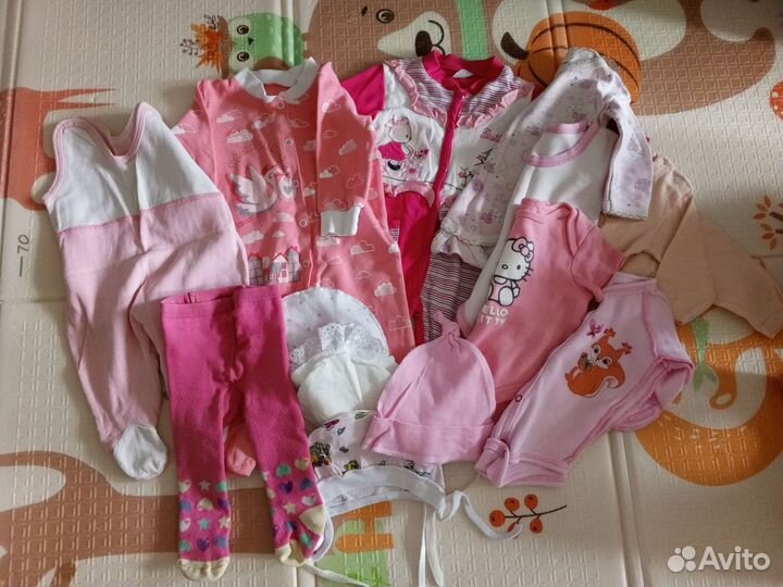 Вещи пакетом для девочки с рождения