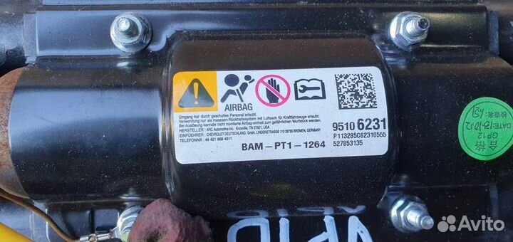 Подушка безопасности пассажира Opel Mokka 2012-20