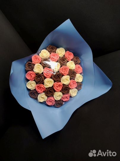 Розы из Бельгийского Шоколада - 37 шт в Букете
