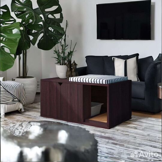 Кошачий туалет закрытый новый