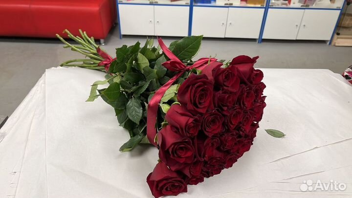 Розы 25 штук 80 см