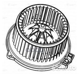 Э/вентилятор отоп. для а/м Changan CS35 (13) (LFh