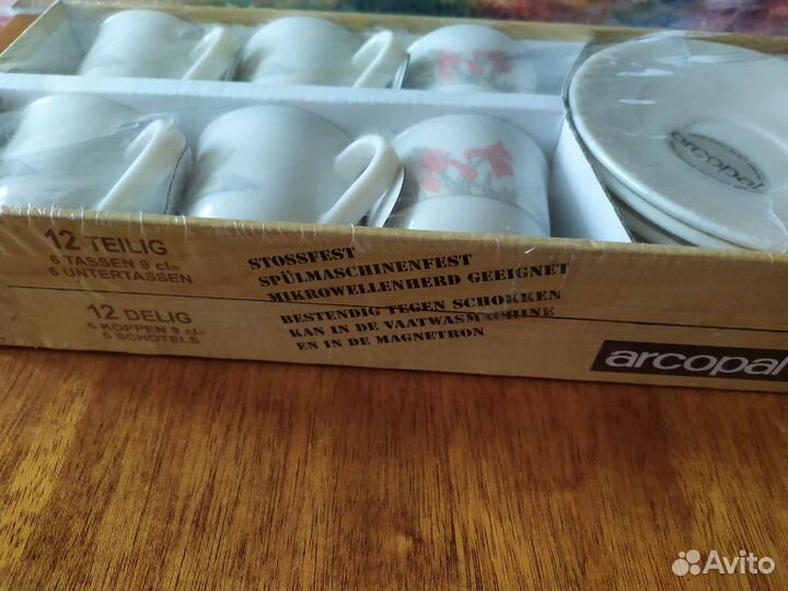Чайный сервиз Arcopal, Франция, новый