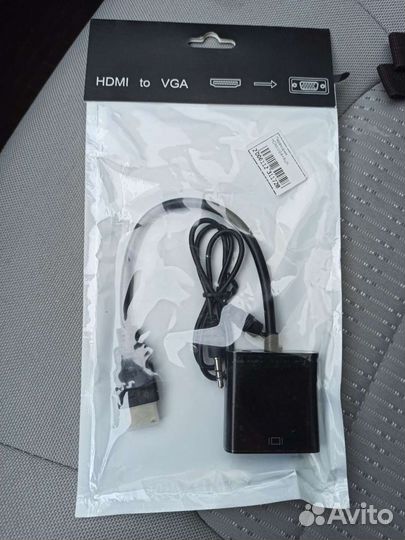 Конвертер видеосигнала hdmi в VGA + аудио hdmi2VGA