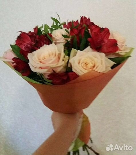 Цветы розы букет