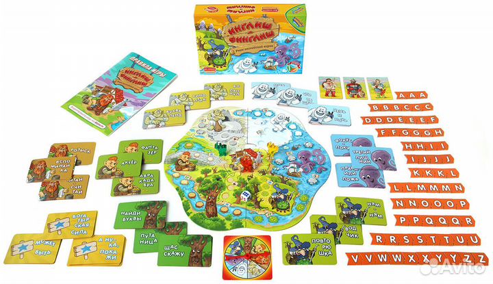 Настольная игра Инглиш-финглиш, от 7 лет, dojoy