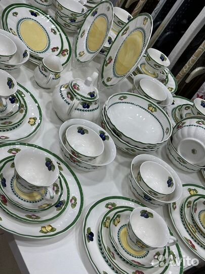 Набор столовой посуды сервиз Фрукты 12 персон
