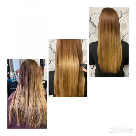 Кератиновое выпрямление волос