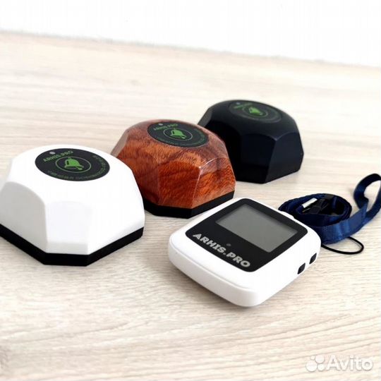 Кнопка вызова персонала и часы пейджер Поясной