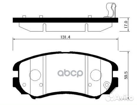 Колодки тормозные дисковые HP0037 HSB