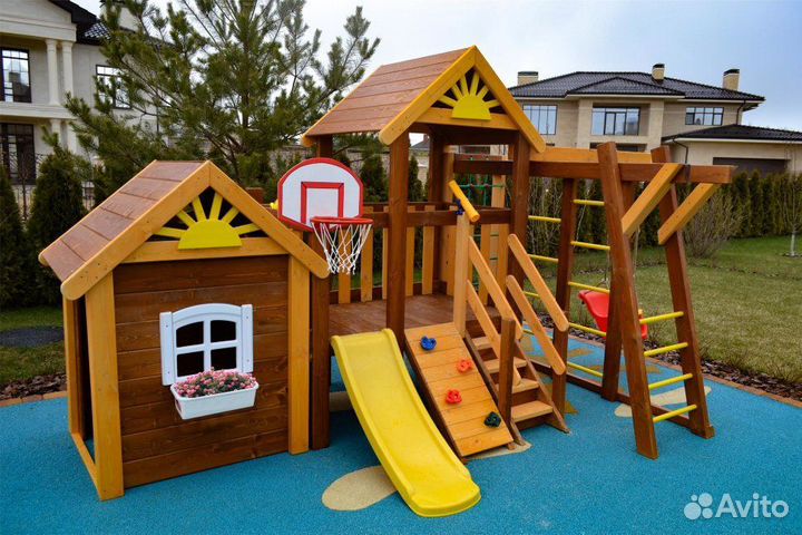 Игровые деревянные площадки