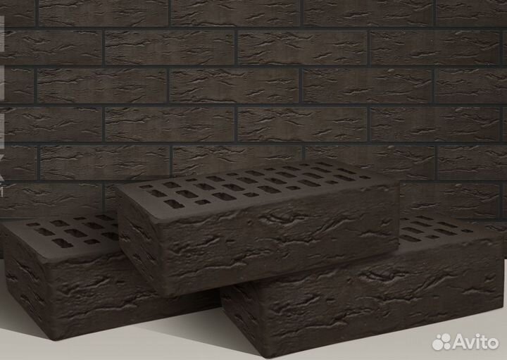 Кирпич облицовочный рустик