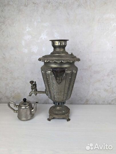 Самовар на дровах 5л В реставрацию На углях